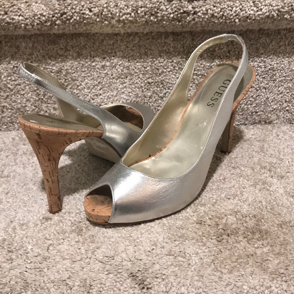 Guess sling back heels